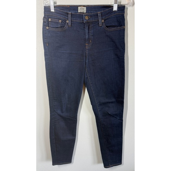 J. Crew Denim - J.Crew Toothpick Skinny Jeans Dark Indigo Blue Stretch Denim Womens 28 Casual